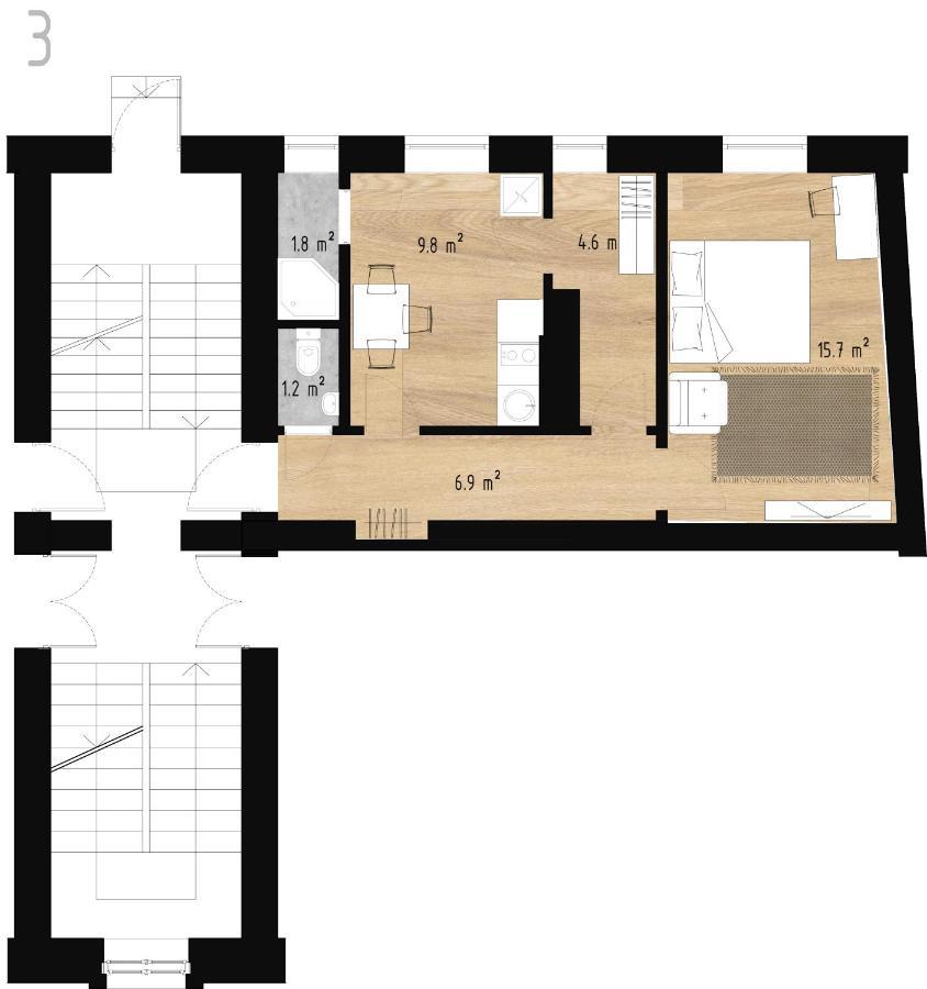 Stories Writer'S Ap 40Sqm Renovated Free Parking Apartman Riga Kültér fotó